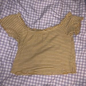 Off the Shoulder Crop Top